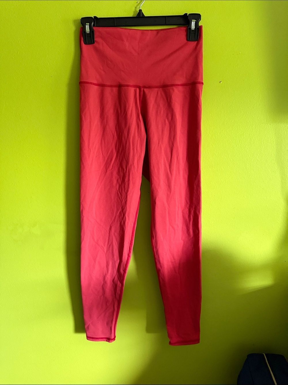 Barre3 Red Workout Yoga Athletic Leggings Size L